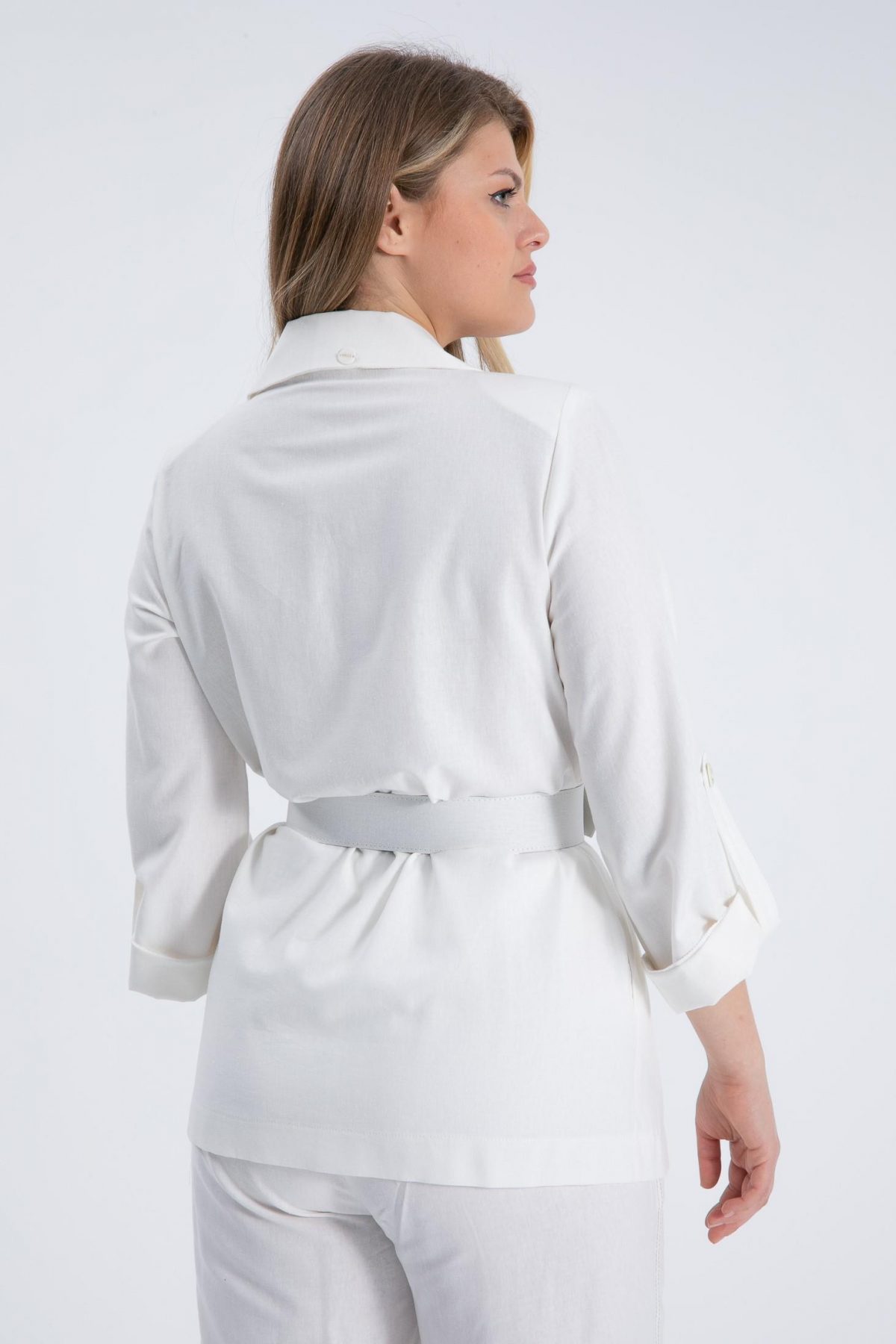 Kadın Beyaz Blazer Ceket